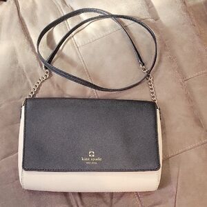 Kate Spade Black and Cream Crossbody Bag
